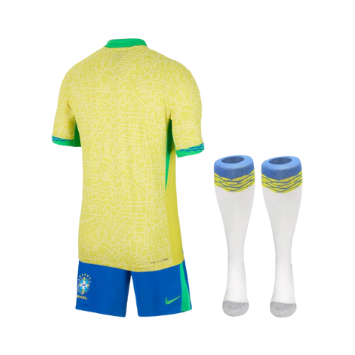 Kids Kit - Brazil Home 24/25 - Copa América 2024