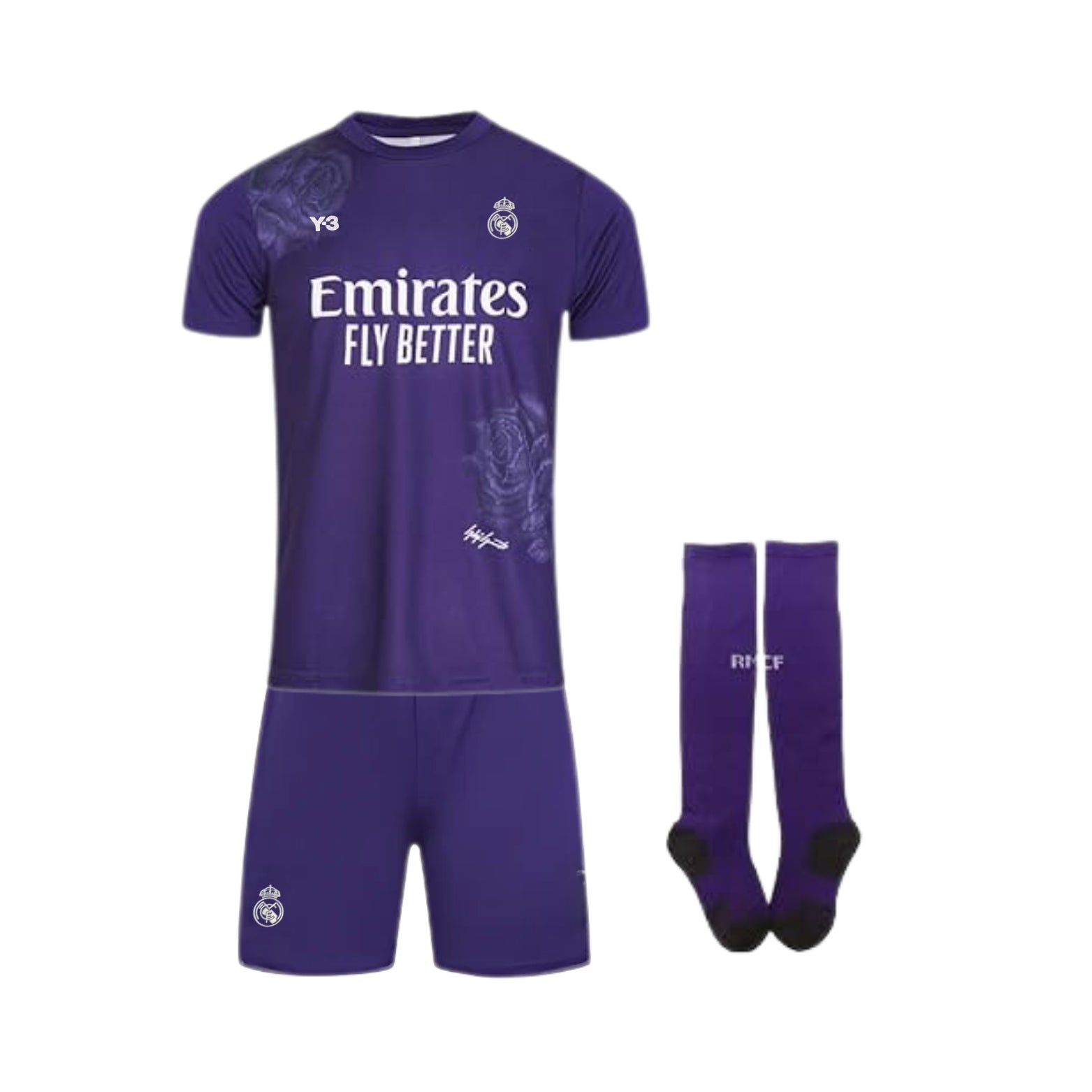 Kids Kit - Real Madrid Fourth 24/25 - Coleção Y-3