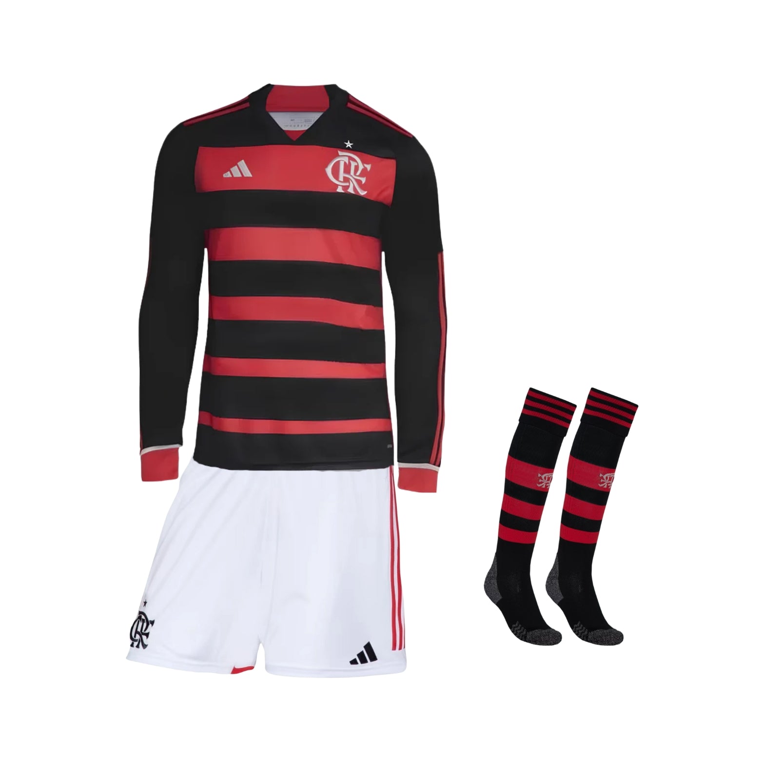Kids Kit - Flamengo Home 24/25 - Long Sleeve
