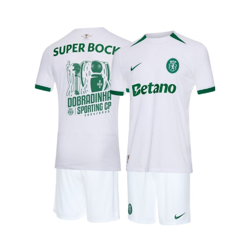 Kids Kit - Sporting Away 24/25 - Double Champions Edition