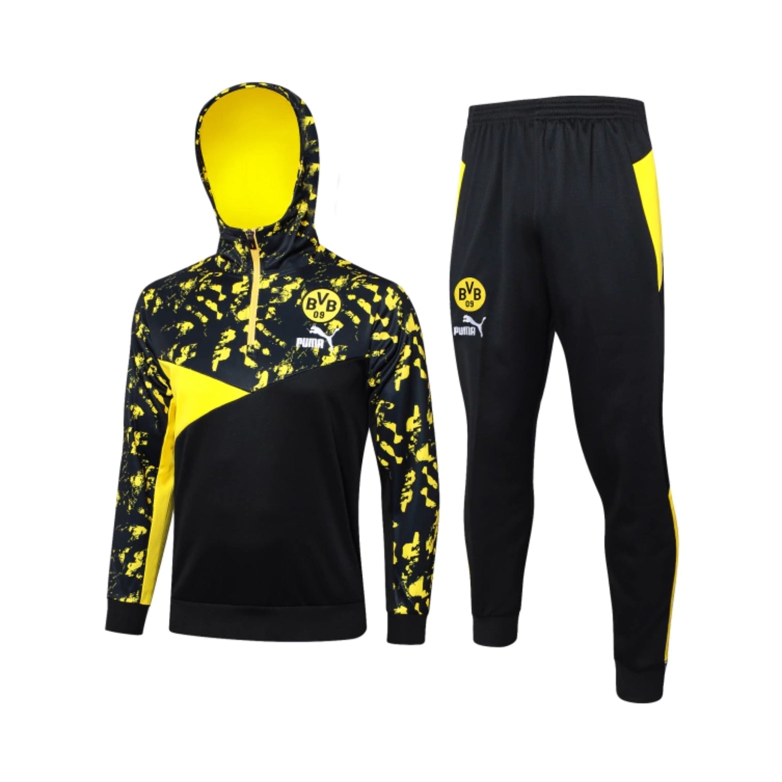 Borussia Dortmund 24/25 - Tracksuit - 1/2 Zip w/ Hoodie