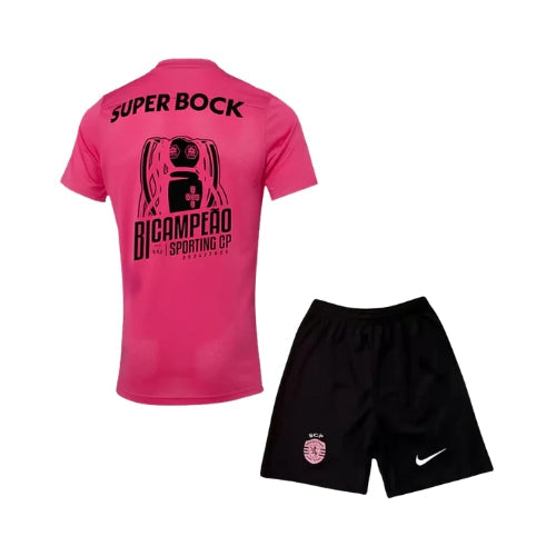 Kids Kit - Sporting Special Edition "Pink October" 24/25 - Back-to-back Champions Edition