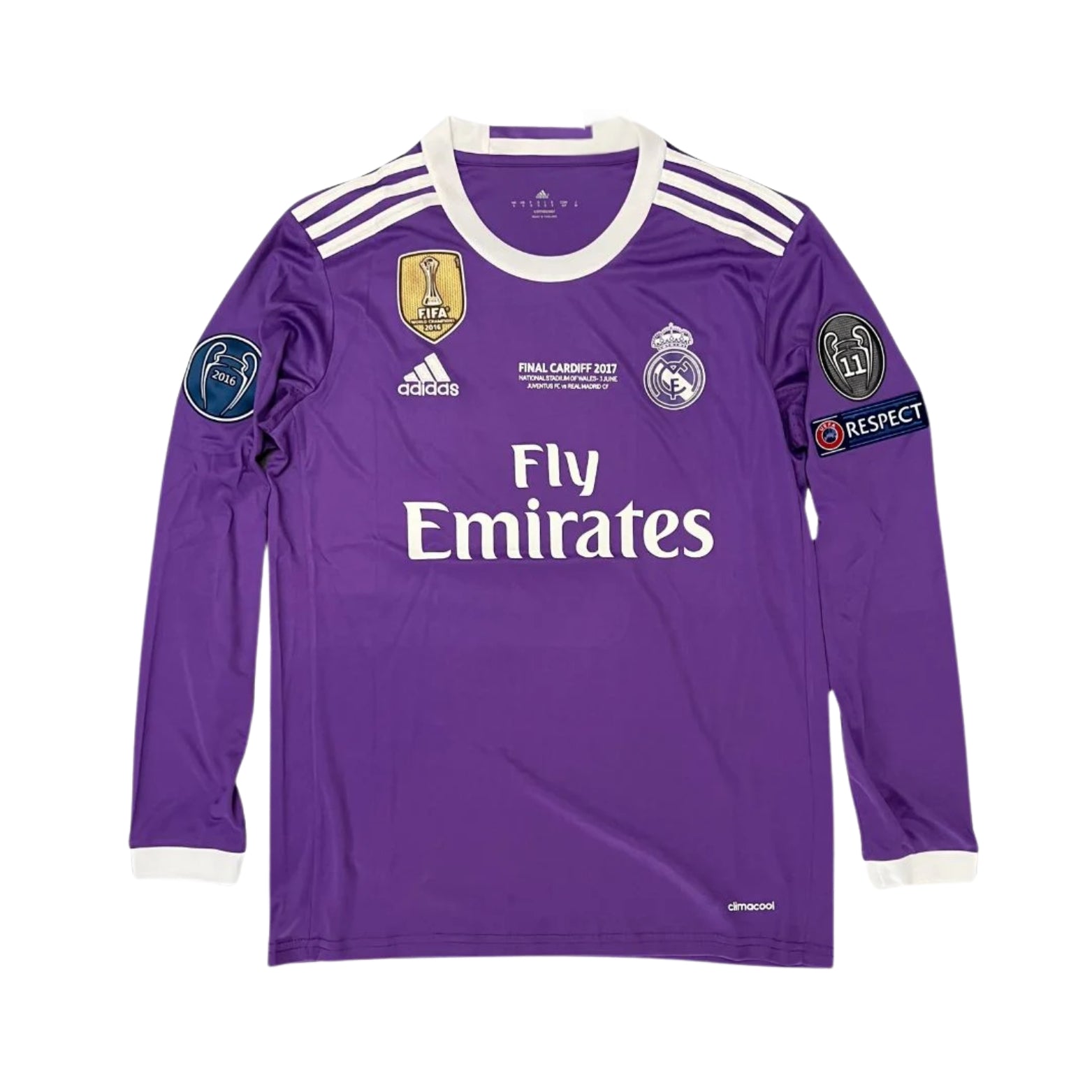 Real Madrid Away 16/17 - Champions League Final - Long Sleeve