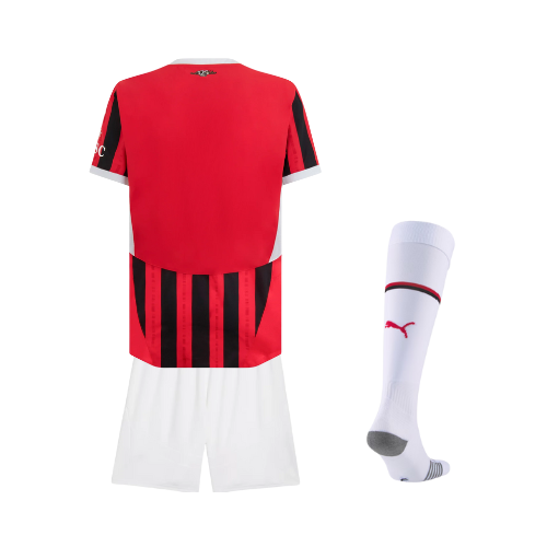 Kids Kit - AC Milan Home 24/25 - Shorts Brancos