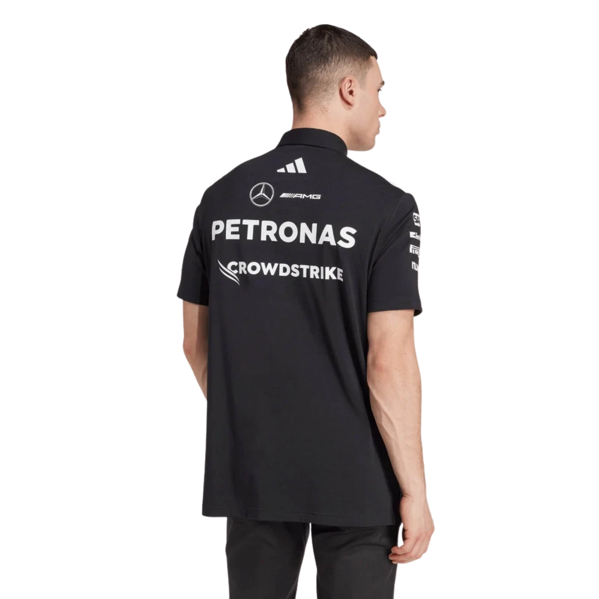 Polo Shirt Mercedes AMG Petronas F1 2025 - Black