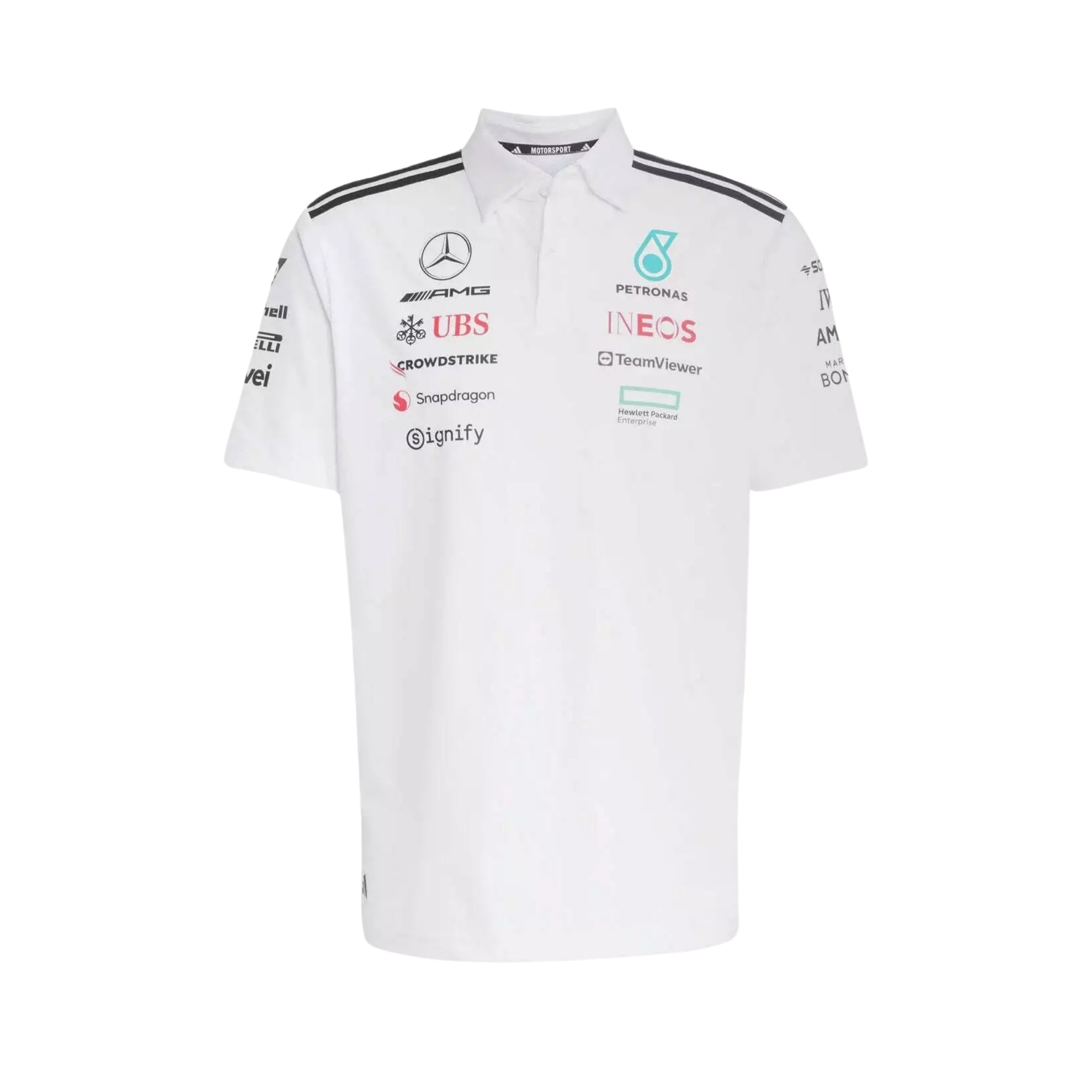 Polo Shirt Mercedes AMG Petronas F1 2025 - White