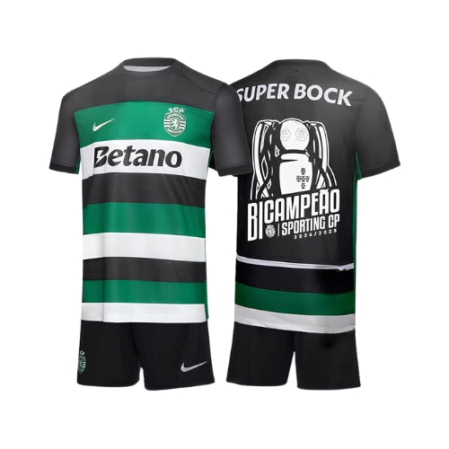 Kids Kit - Sporting Home 24/25 - Back-to-back Champions Edition