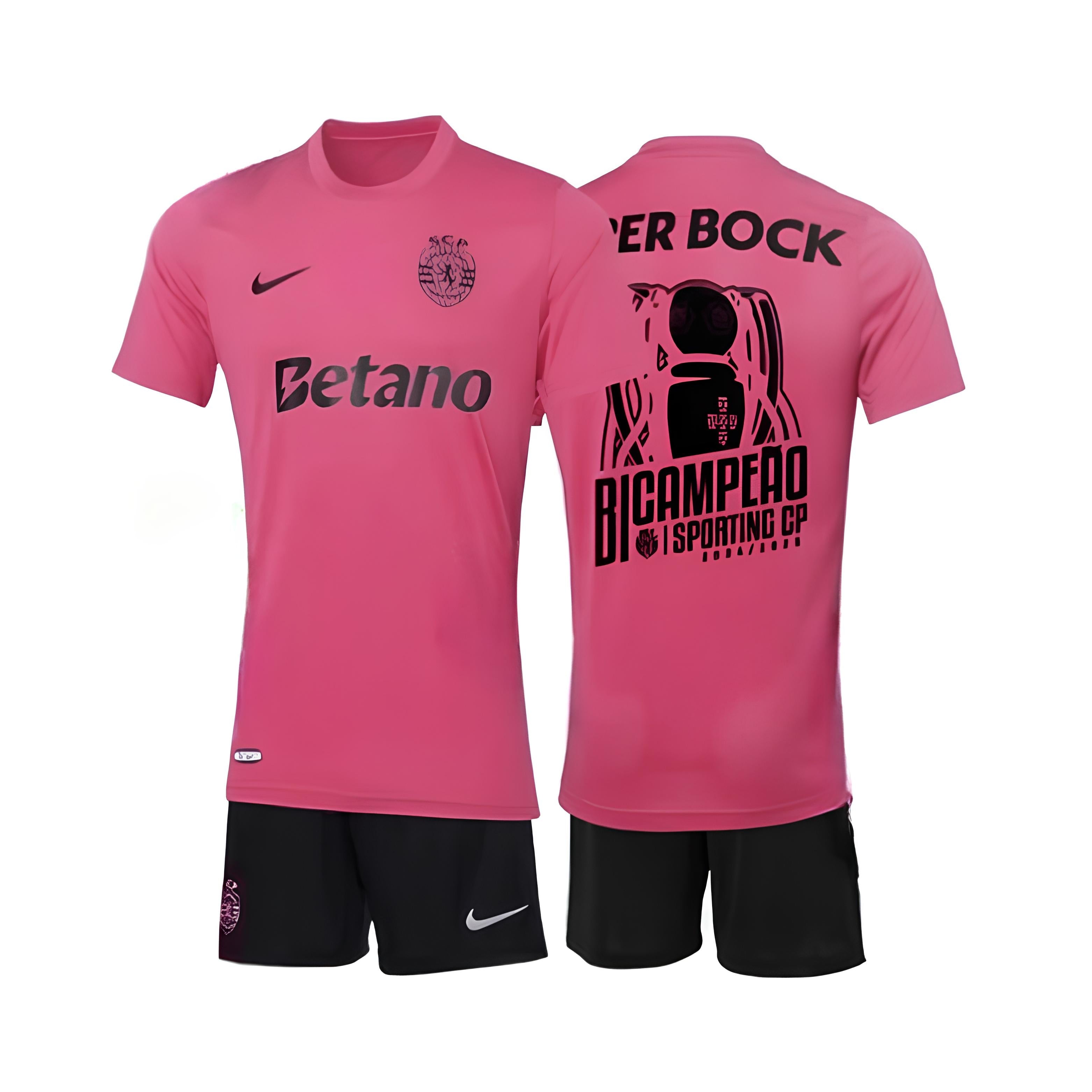 Kids Kit - Sporting Special Edition "Pink October" 24/25 - Back-to-back Champions Edition