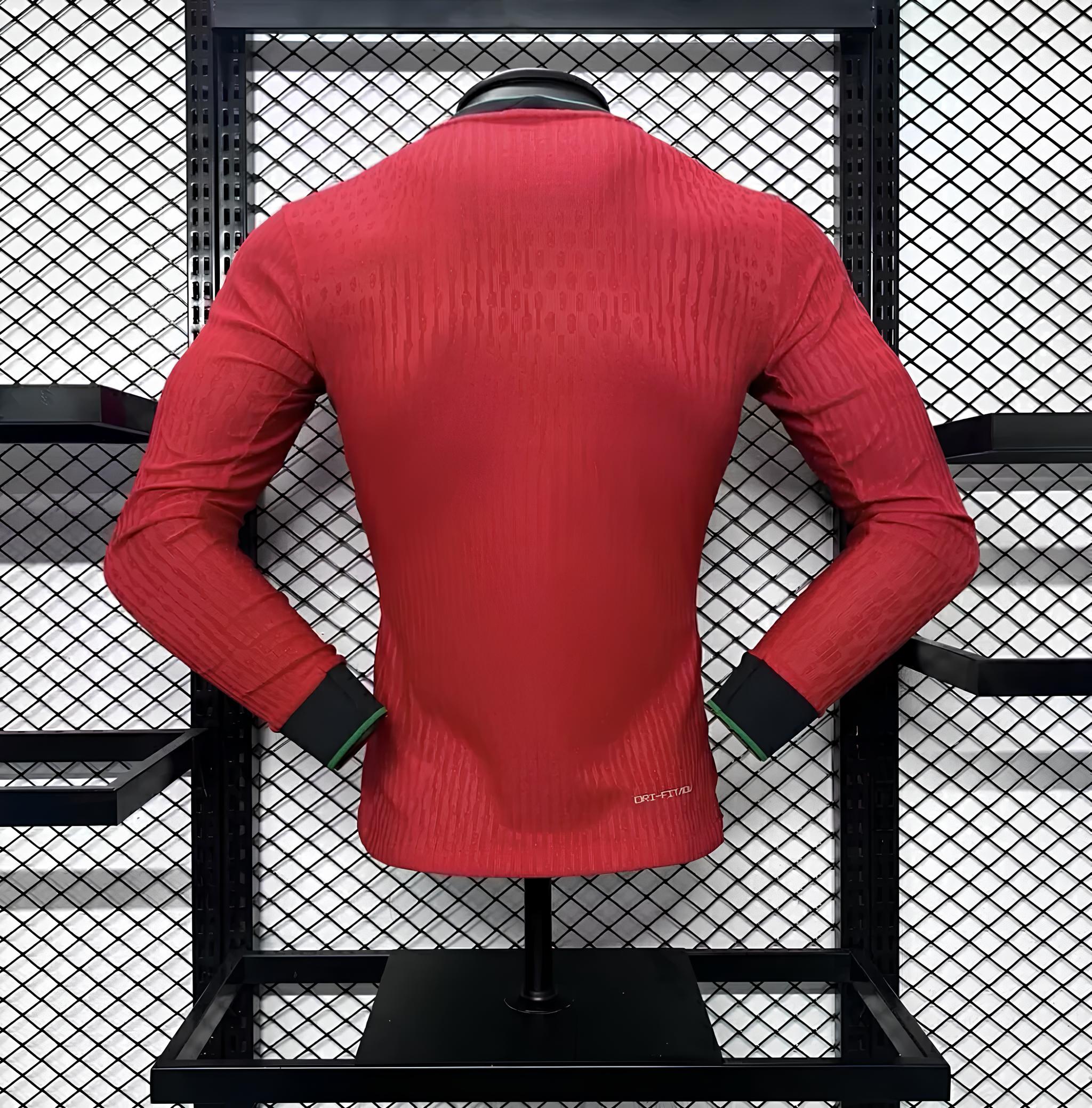 Portugal Home 24/25 - Long Sleeve - Player Version - Euro 2024